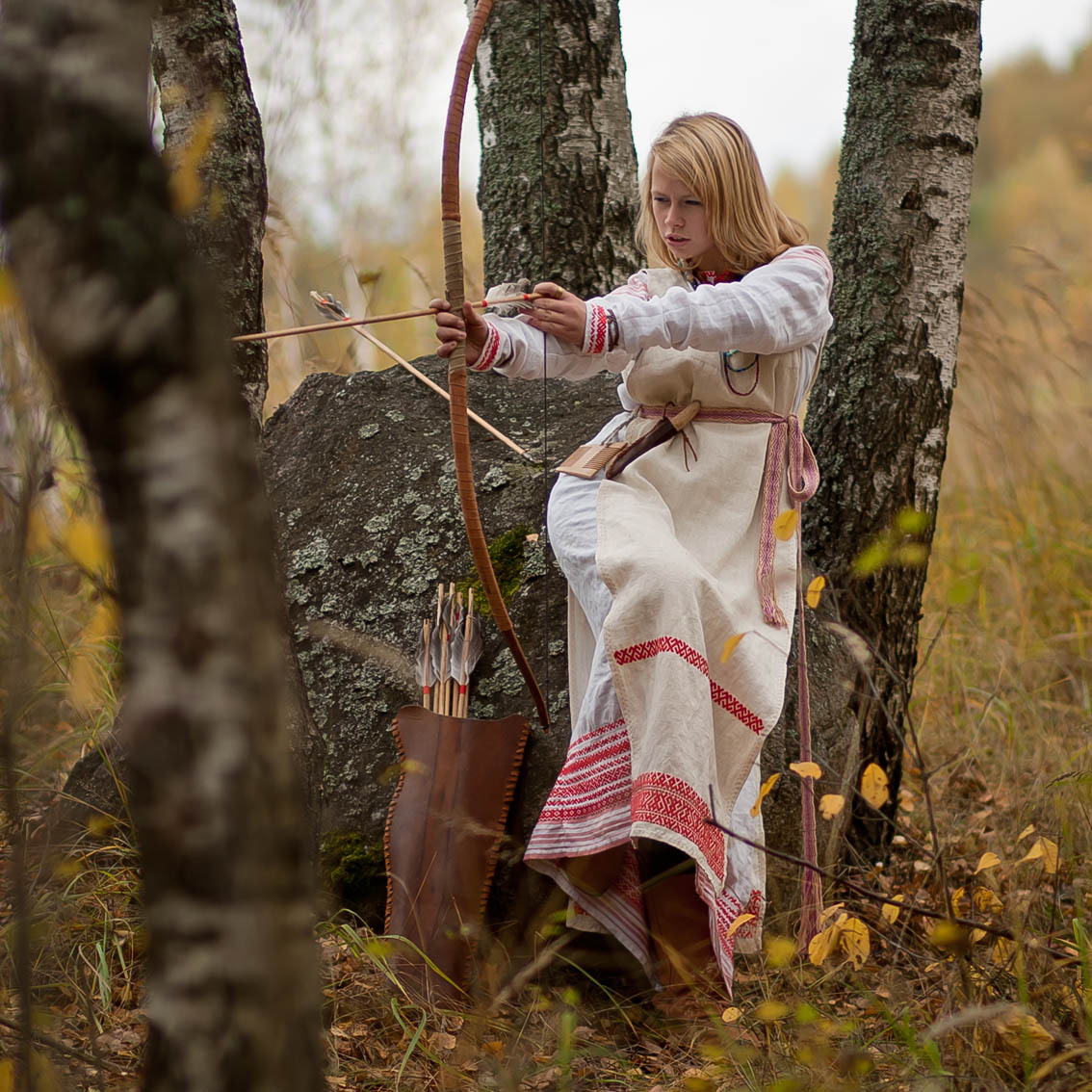 Sexy photo Girls in Slavic costumes in Himeji